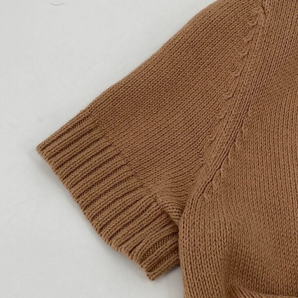 Caslon Tan Short Sleeve Cardigan | Cozy & Versatile - Picture 3 of 6